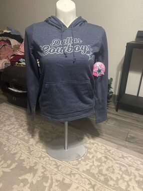 Dallas Cowboys Women's Navy Hooded Sweatshirt Sz Medium NWT